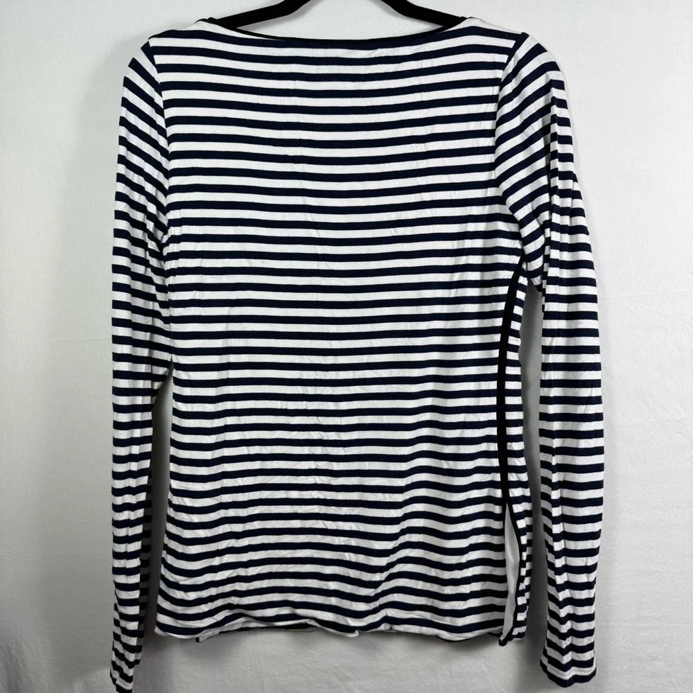 White House Black Market Fitted Black and White Blouse Women’s Size S